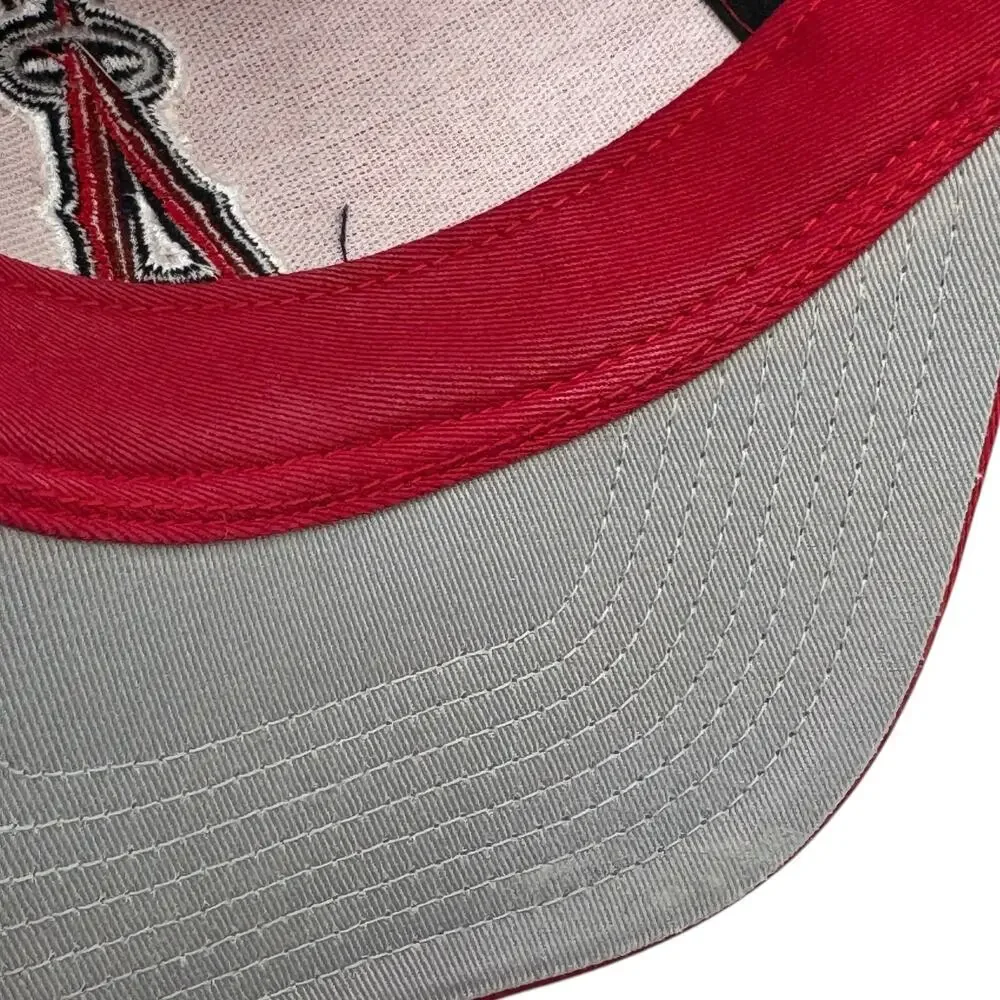 '47 Brand MVP Los Angeles Angels MLB Snapback Hat Cap Solid Red Adjustable